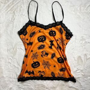 Halloween lace cami